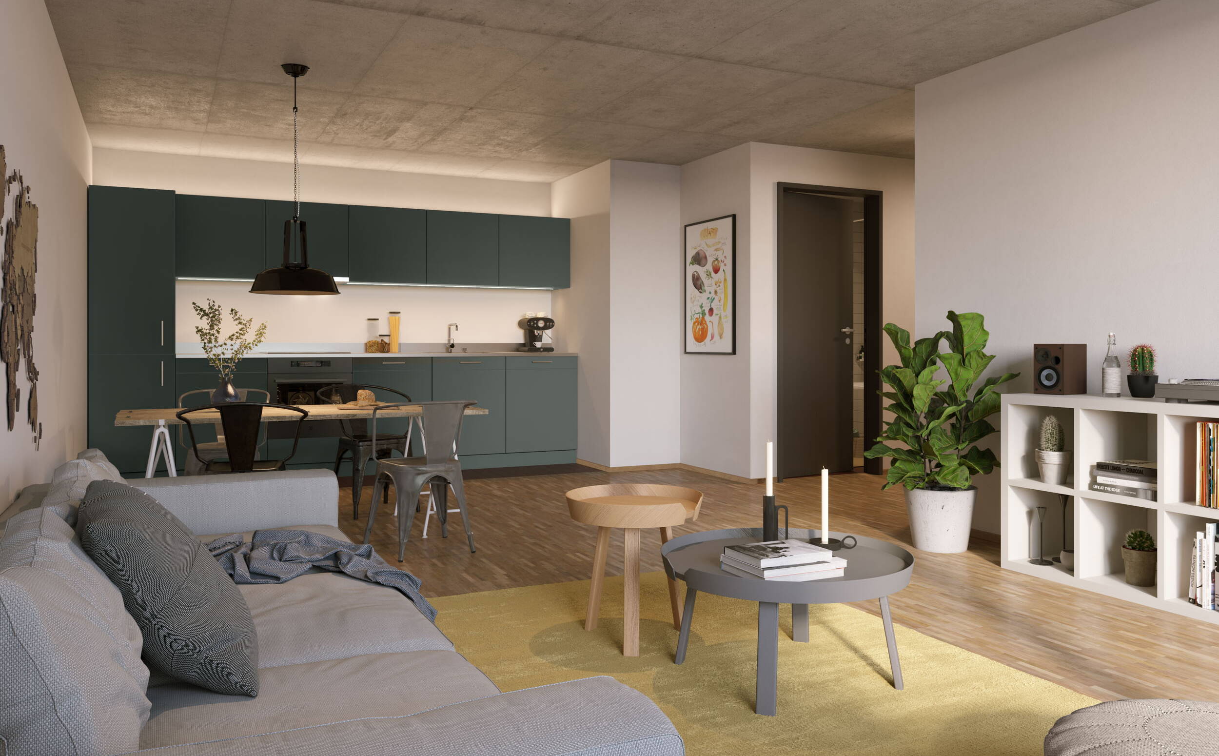 Wohnungstyp «Urban», Wohnzimmer