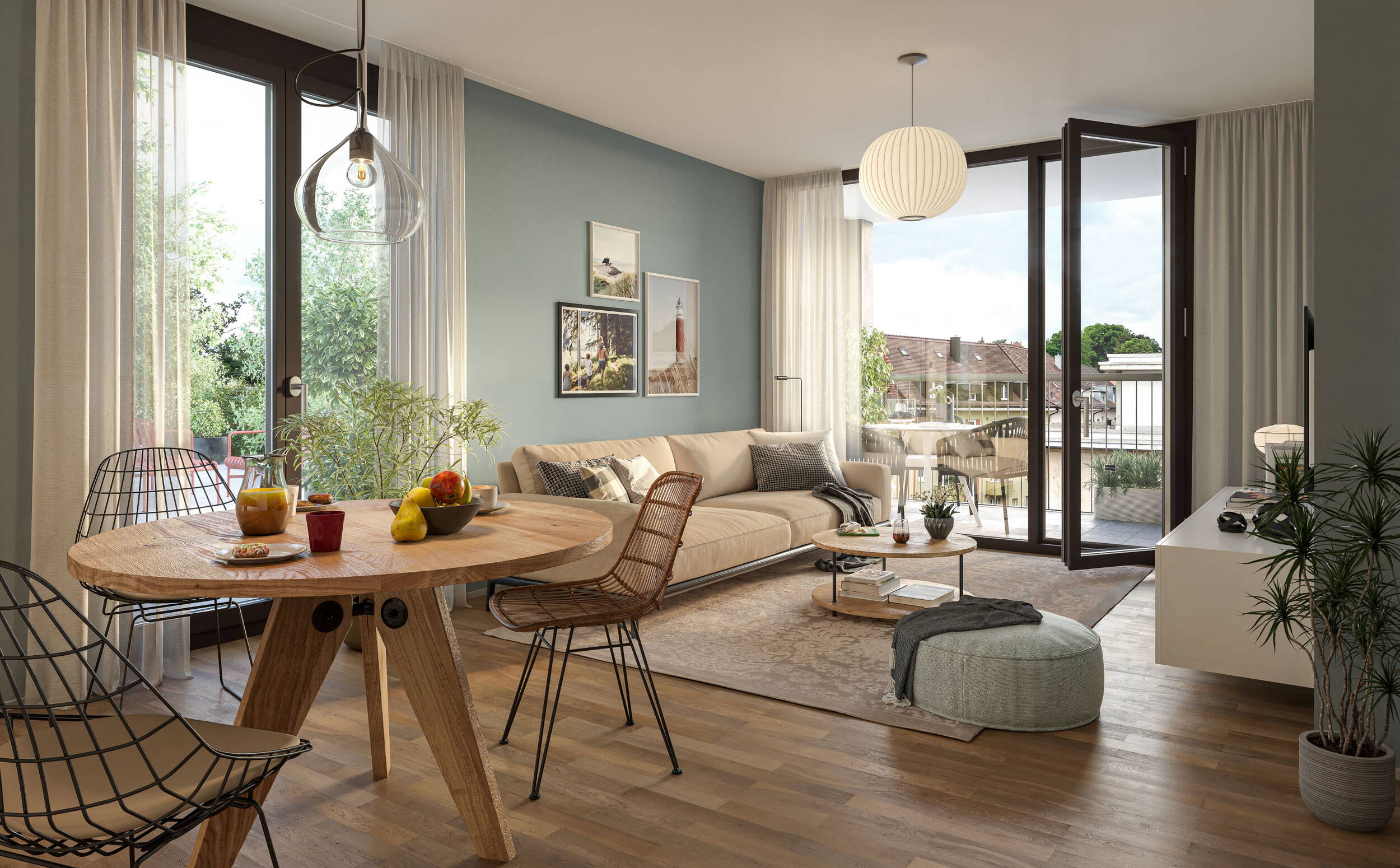 Wohnungstyp «Comfort», Wohnzimmer